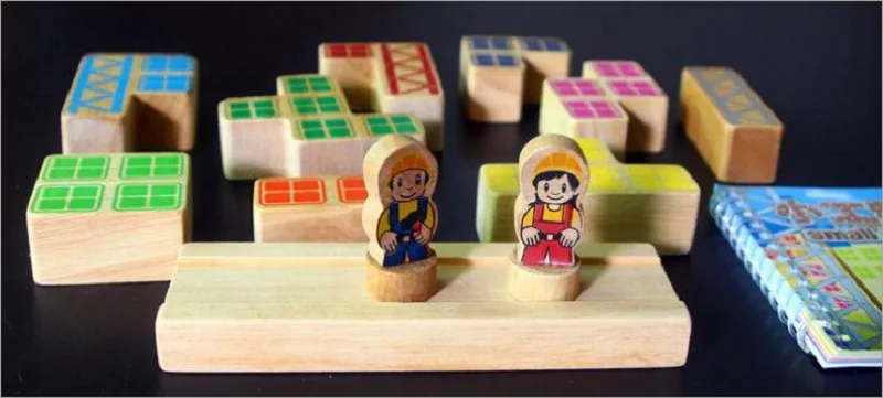 Маленький инженер Игрушка Дети логическая головоломка строительные блоки интеллектуальная вызов семейные вечерние игры