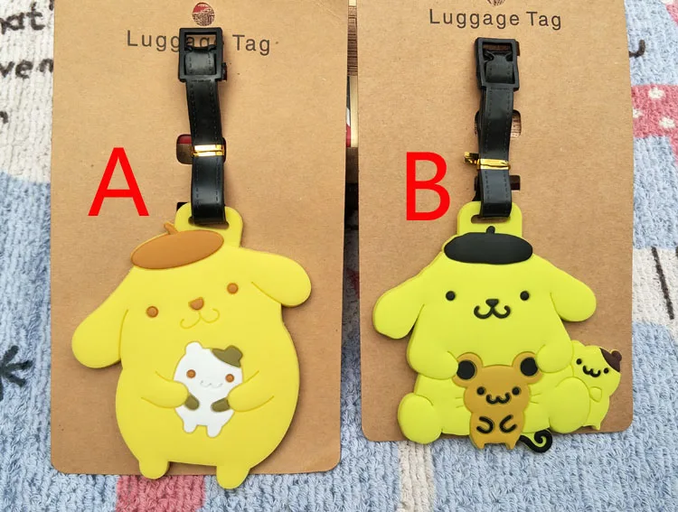 1 шт. помпон Purin аниме туристический бренд багажная бирка на чемодан ID адрес портативный держатель тегов багажные ярлыки Новинка