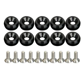 

Kit Washer Bolt M6x15mm 20pcs set Black Bumper Fender Engine Bay Dress Up