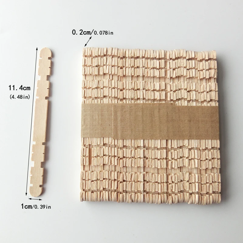 50 шт./компл. Деревянные Палочки Натурального Дерева Цветной палочки для мороженого детская игра Сделай Сам diy-творчества искусство игрушки Мороженое Инструменты для тортов - Цвет: Wood Color