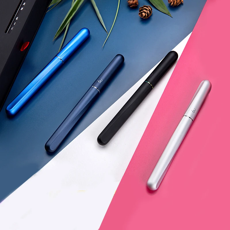 

Luxury Fountain Pen Iraurita EF F Nib Metal Silver Red Dark-blue Black Blue Business Gift Pens with Gift Box Stationery