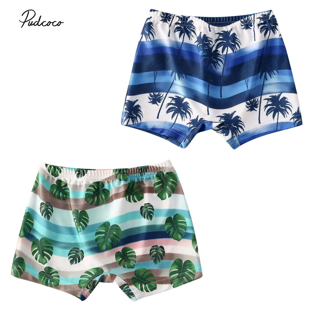 2020 Boy Swimming Shorts Summer Toddler Baby Kids Pants Bottoms Beach Holiday Coconut Tree Flower print Panties |