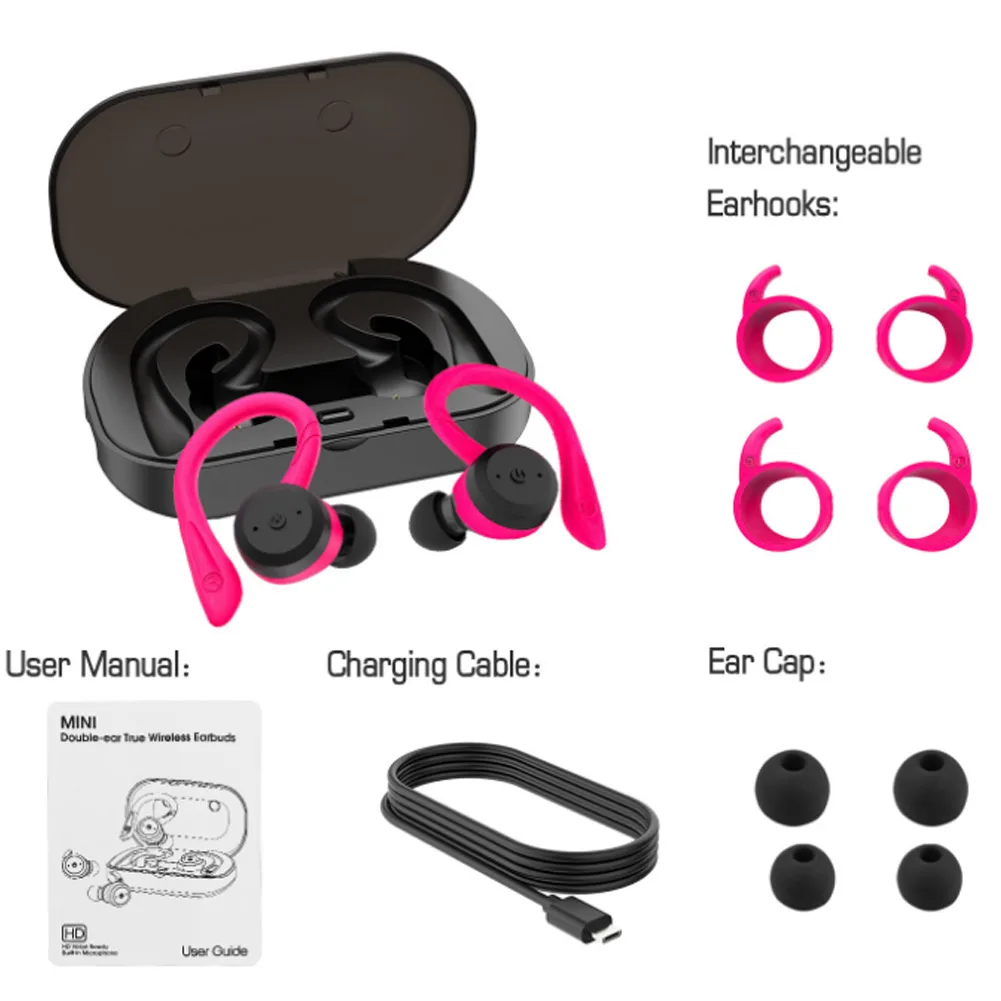 Mini True wireless Bluthtooth 5,0 спортивные наушники-вкладыши Hifi наушники гарнитуры NK-Shopping