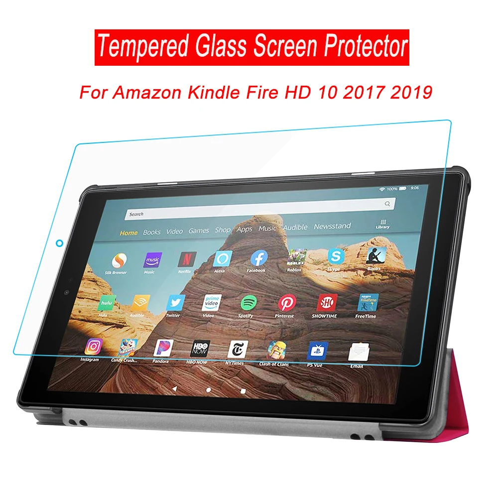 Закаленное стекло для Amazon Kindle Fire HD 10 /HD10 защита экрана высокое качество Kindle Fire HD 10 чехол