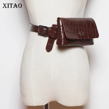 

XITAO Solid Color Waist Pack Women Fashion Simple Personality All Match Goddess Fan 2020 New Autumn Removable Waist Pack ZP3111