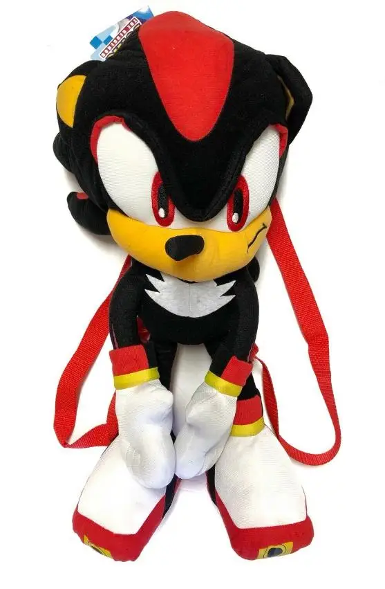 Sonic the Hedgehog Shadow Plush Backpack Stuffed Figure Doll SEGA Kids Toy Gift 