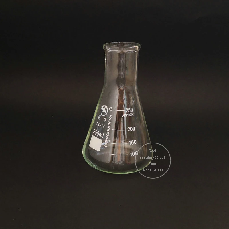 50ml to 1000ml Borosilicate Glass Straight Wide Neck Conical Triangular Flask for Lab Chemical Equipment lab glass supplies