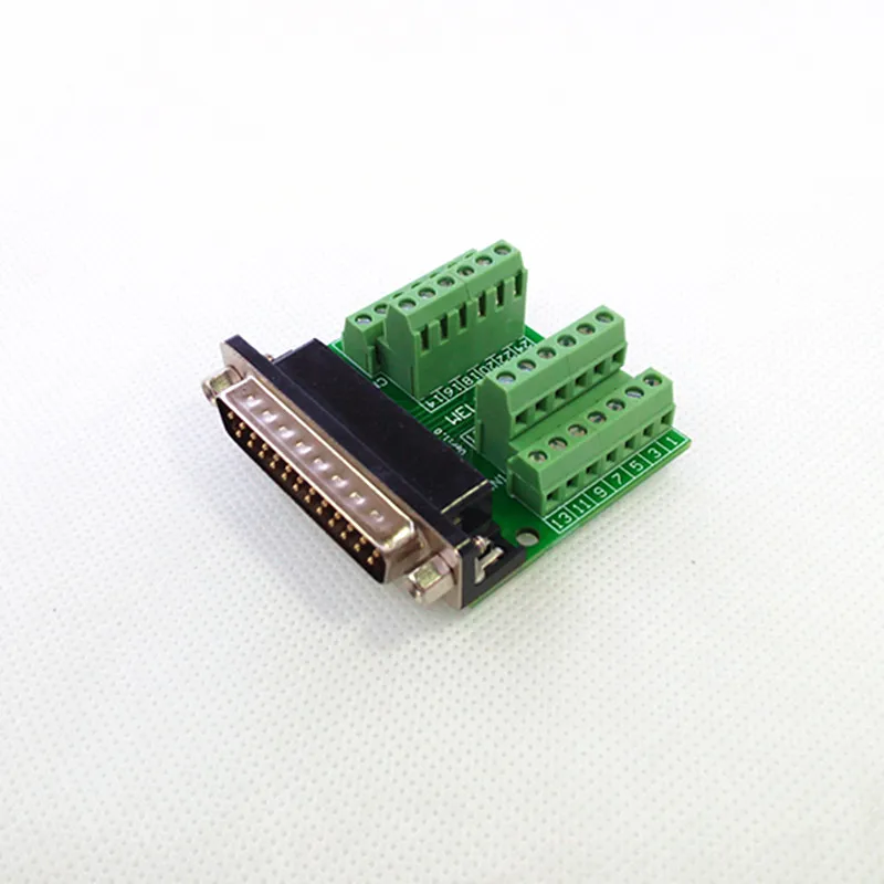 DB25 Мужская Breakout Board, D'SUB верхняя переходная плата, клеммный блок DSUB модуль