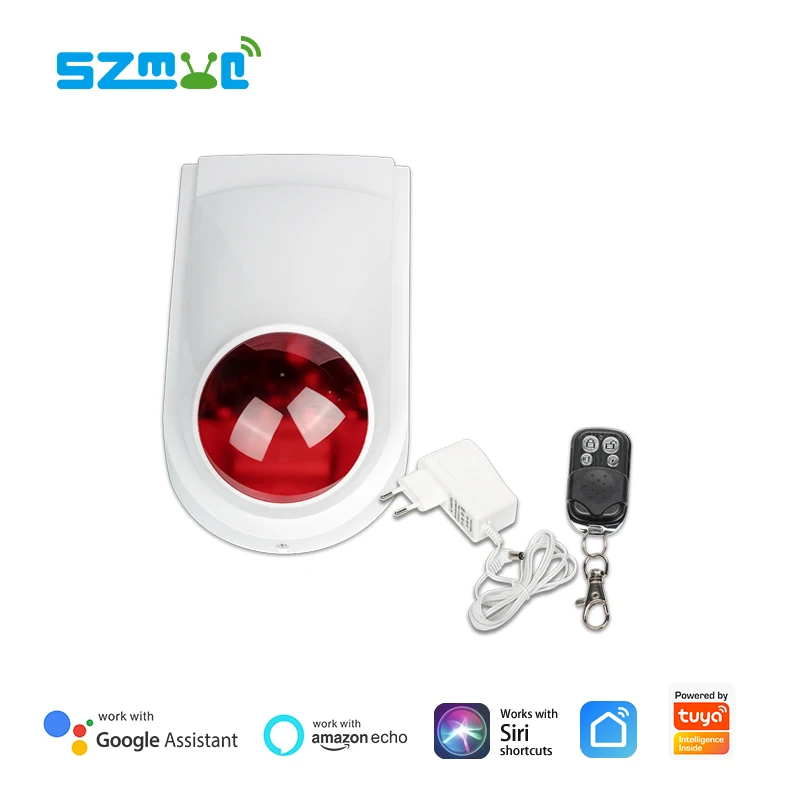 Sensor de Alarme Standalone sem Fio fi ao ar Tuya Livre Sirene Smartlife App Alarme Segurança Configuração Cena Ligação wi 135db