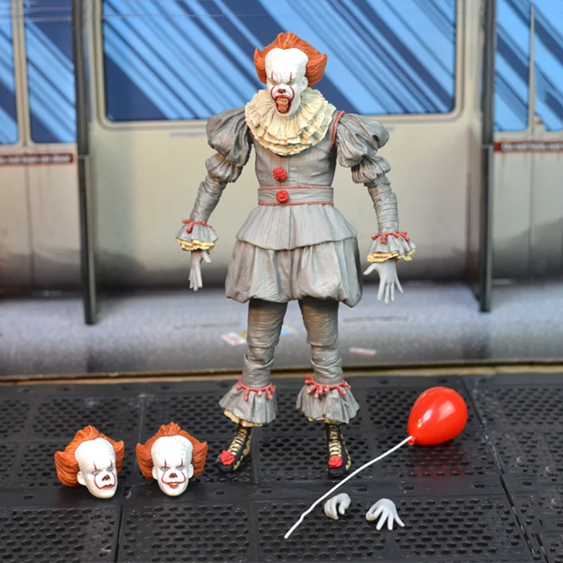 18 см ПВХ аниме фигурка Стивен Кинг это злой Джокер клоун Pennywise модель игрушки игрушка ужас модель для детей подарок