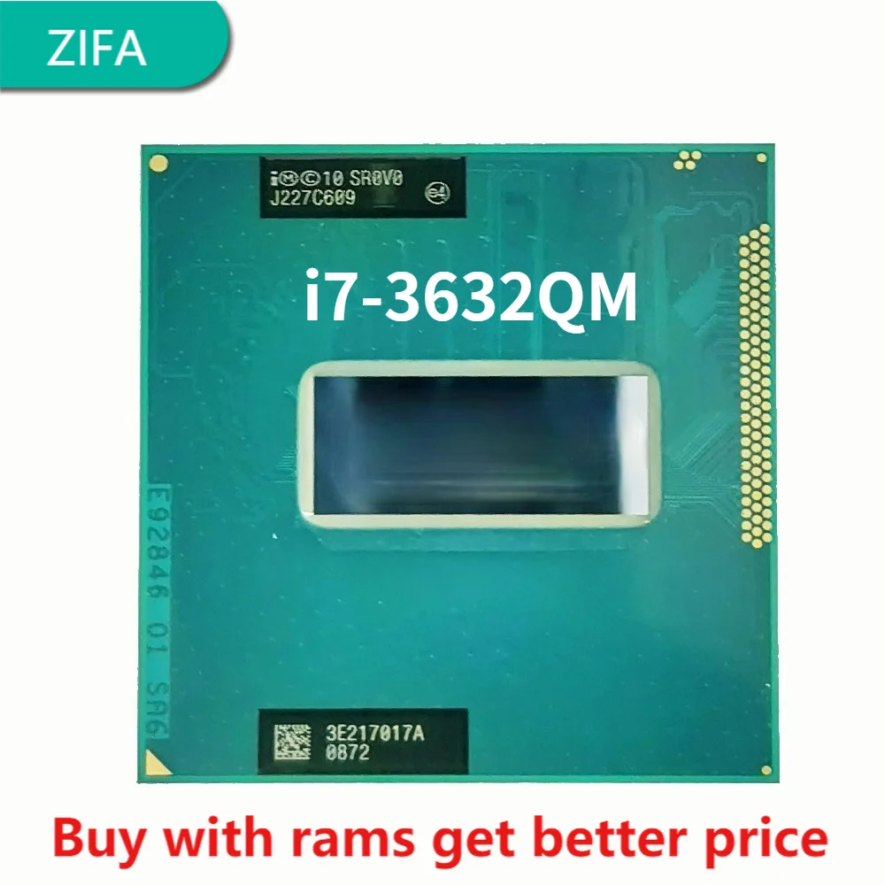 Процессор Intel Core i7-3632QM i7 3632QM SR0V0 4-ядерный 8-поточный процессор 2 ГГц 6 Мб 35 Вт разъем