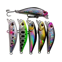 

1PCS Minnow Fishing 3D Eyes 4.5cm3.5g Sea Fishing Tackle 5 Colors Plastic Hard Bait Artificial Lures Wobbler Crankbait Winter