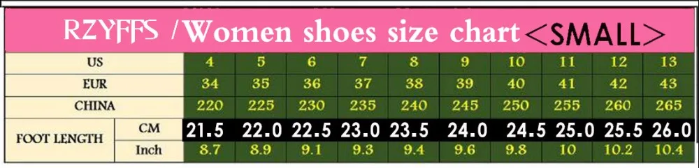 RZYFFS女鞋偏小一码