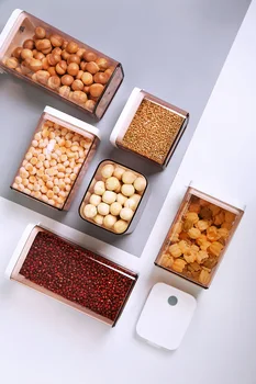 

2020 new rectangular food sealed tank trend multi-specification transparent storage tank single-layer storage box storage tank