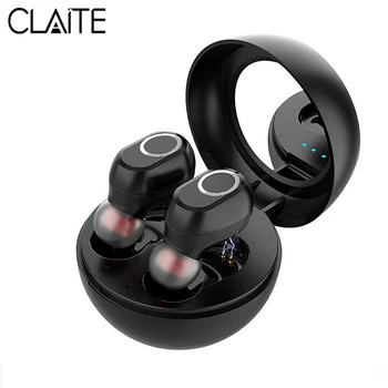 

CLAITE LB-10 TWS Wireless bluetooth Earphone Wireless Stereo Strong Bass Earbdus Touch Control Headset with Mirror Charging Case