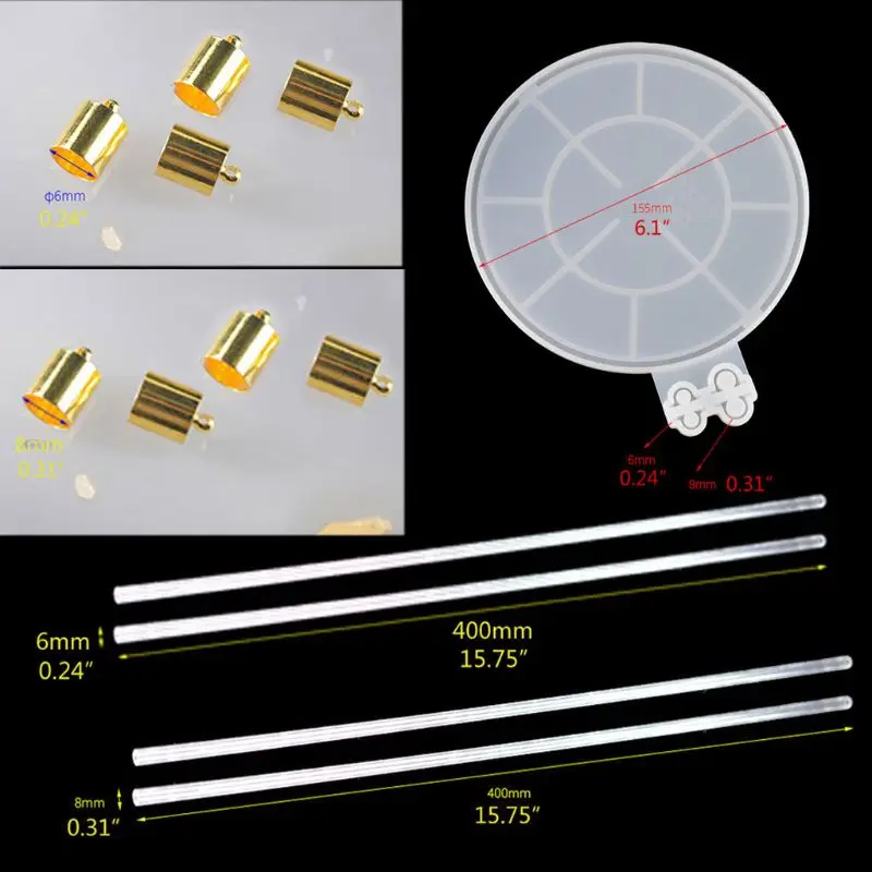 

Handmade Large Kit Fancy Ethnic Fan Resin Casting Silicone Mold Traditional Round Silk Fan Mould Art Craft Tools Kit