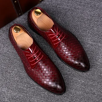 red oxford shoes mens