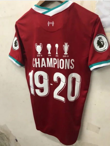 S-4XL 2020 2021 чемпионский футбол клуб Джерси Vermelho Camisa de Futebol M. Футбольный Салах |