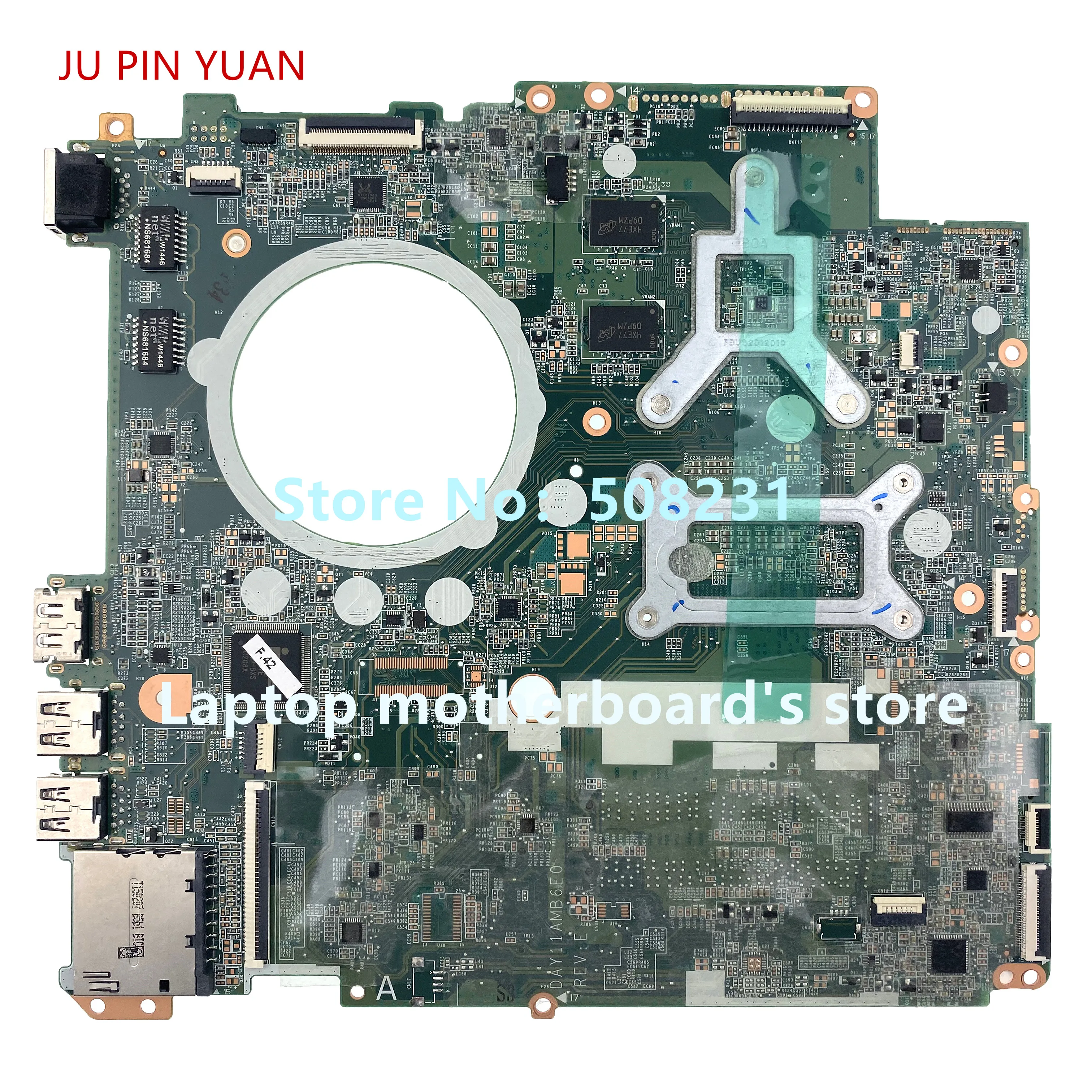 Best  JU PIN YUAN For HP ENVY 17-K 790959-501 790959-001 Laptop Motherboard DAY11AMB6E0 with 840M 2GB i7-