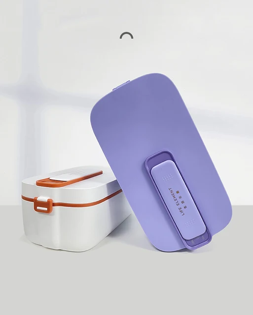 Boîte à lunch électrique sans fil, chauffe-aliments portable, récipient  chauffant sans eau, doublure en acier inoxydable, boîte à bento, 2200mAh,  1L - AliExpress