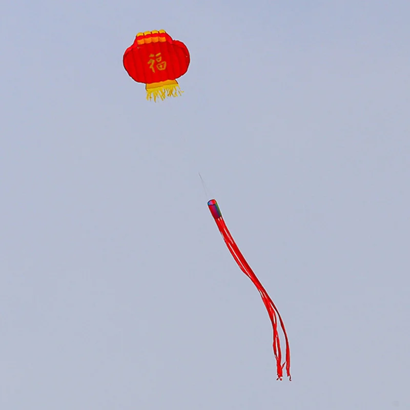 

Chinese Traditional Culture Blessing Lantern Kite 6.5m With Handle And Cord Soft Kite Adult Children Toy Outdoor Sports Flying