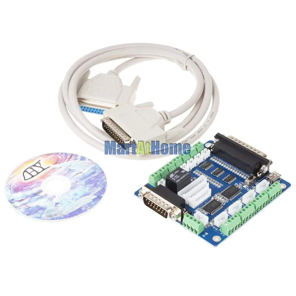 DIY 5 осевой набор драйверов с ЧПУ цифровой шаговый Драйвер 2DM542 24VDC 4.2A & Breakout Board для