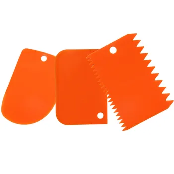 

3PCS/Set Multifunctional Irregular Teeth Edge High Quality Colorful DIY Cream Scraper Set Cake Mold Tools