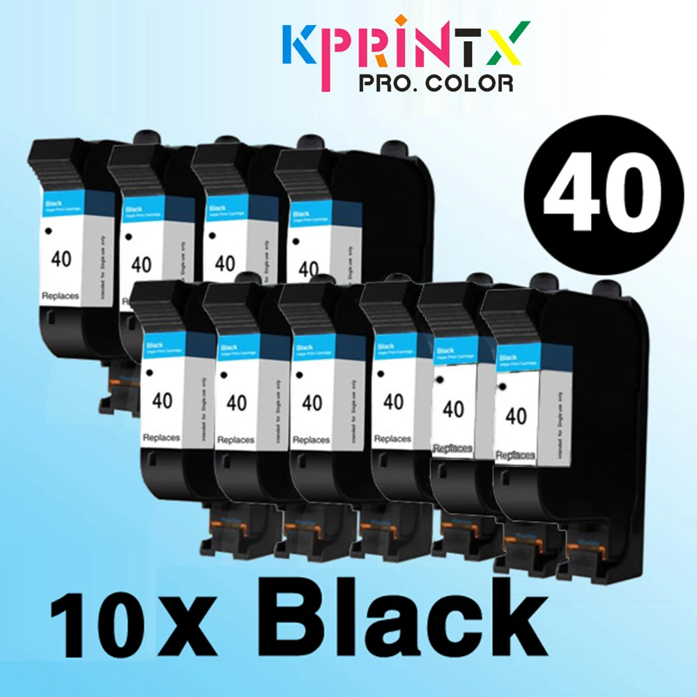 10x картридж для черных чернил совместимый с hp40 51640A Заменяет 40 принтеров design jet 230