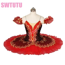 Новинка! Красная балетная пачка, сценические костюмы для балета, Синий Профессиональный классический для представления черный зеленый балетная пачка BT8941