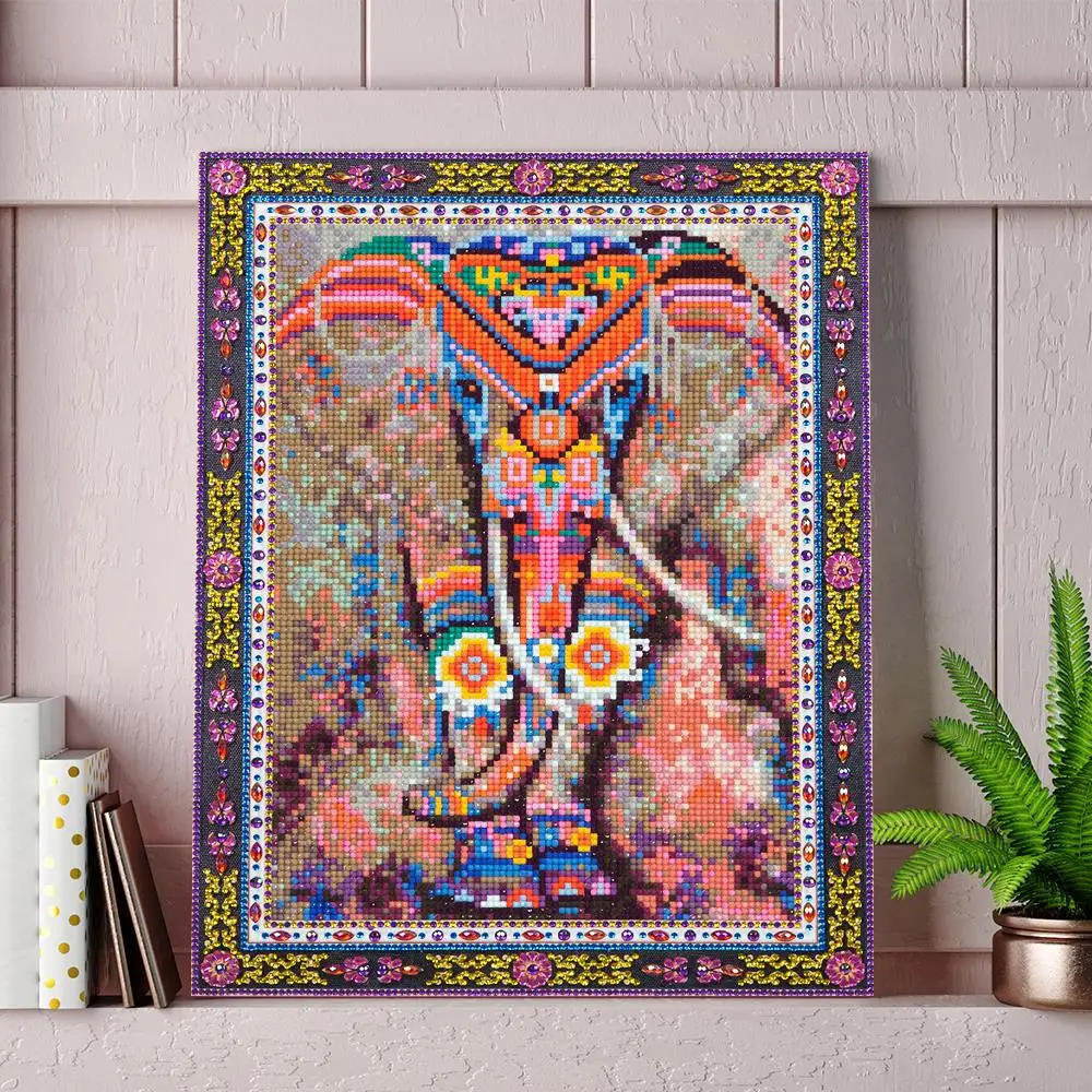 5d алмазная живопись слон специальная форма алмазная вышивка распродажа животные полный круглый мозаичный рисунок Стразы Декор для дома