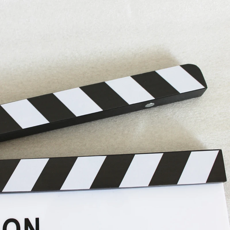 Режиссер Видео Сцена Clapperboard Clapper доска акриловая сухая стереть режиссер ТВ фильм