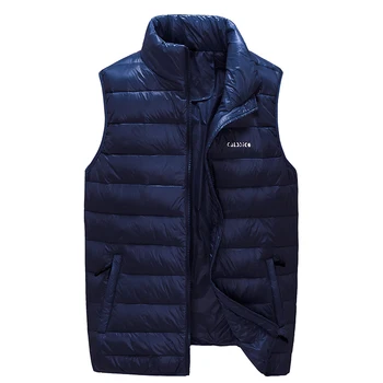 

2019 New Arrival Brand Men Sleeveless Jacket Winter Ultralight White Duck Down Vest Male Slim Vest Mens Windproof Warm Waistcoat