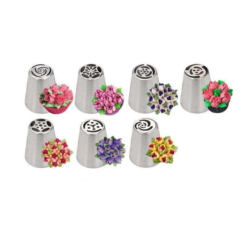  Plastic Cake Turntable Set Icing Piping Nozzles Cakes Rotating Stand Dough Knife Decorating Tools C