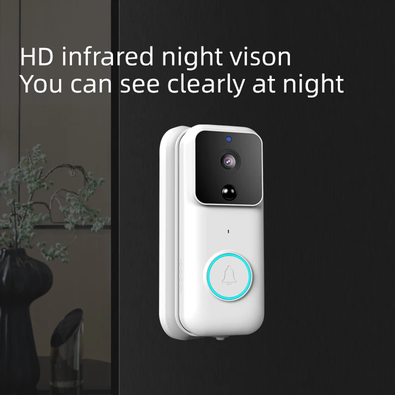 2021 Smart WIFI Video Doorbell Home Security IP Camera Door Chime 1080P Wireless Intercom FIR Alarm IR Night Vision Bell | Электроника