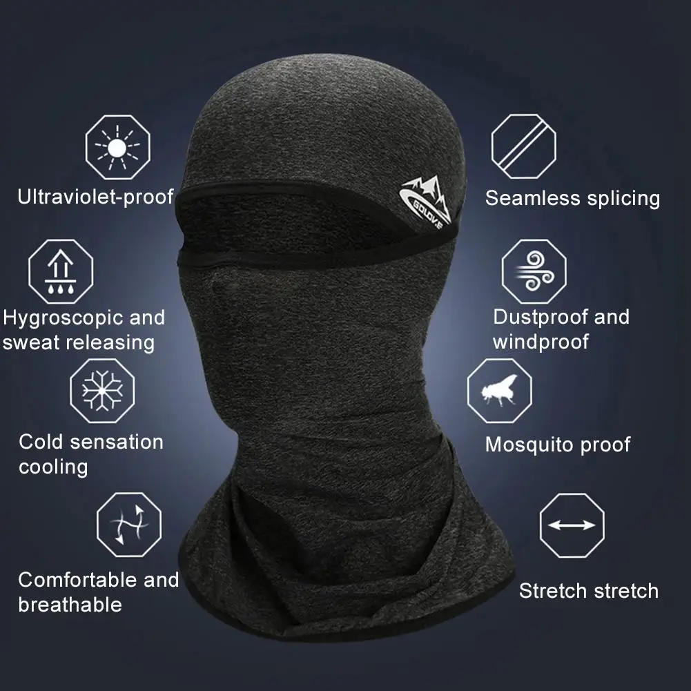 mens knit scarf Summer Windproof Outdoor Cycling Hike Neck Full Face Scarf Hat Balaclava Cover Outdoor Sports Face Accessories Scarves mens infinity scarf