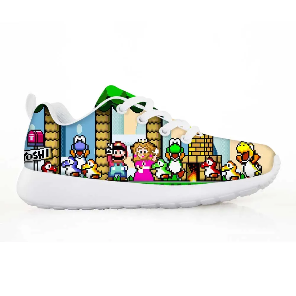 Lace-up Shoes Childrens Sonic Shoes Baby Kids Sneakers for Children Boys Girl Kids Mario Sonic Casual Flats Breath 2020 Fashion