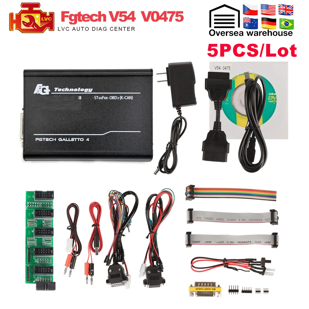 5 шт./лот Fgtech V54 V0386 / V0475 Galletto 4 Master ECU tool FG Tech BS BDM Функция металлическая
