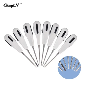 

CkeyiN 8pcs Dental Elevator Kit Straight Curved Cryer Stainless Steel Luxating Lift Elevators Dentist Extraction Instruments