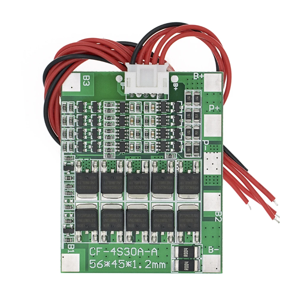 4S 30A 14,8 V литий-ионный аккумулятор 18650 BMS пакеты Щит защиты печатной платы баланс интегральные схемы с кабелем