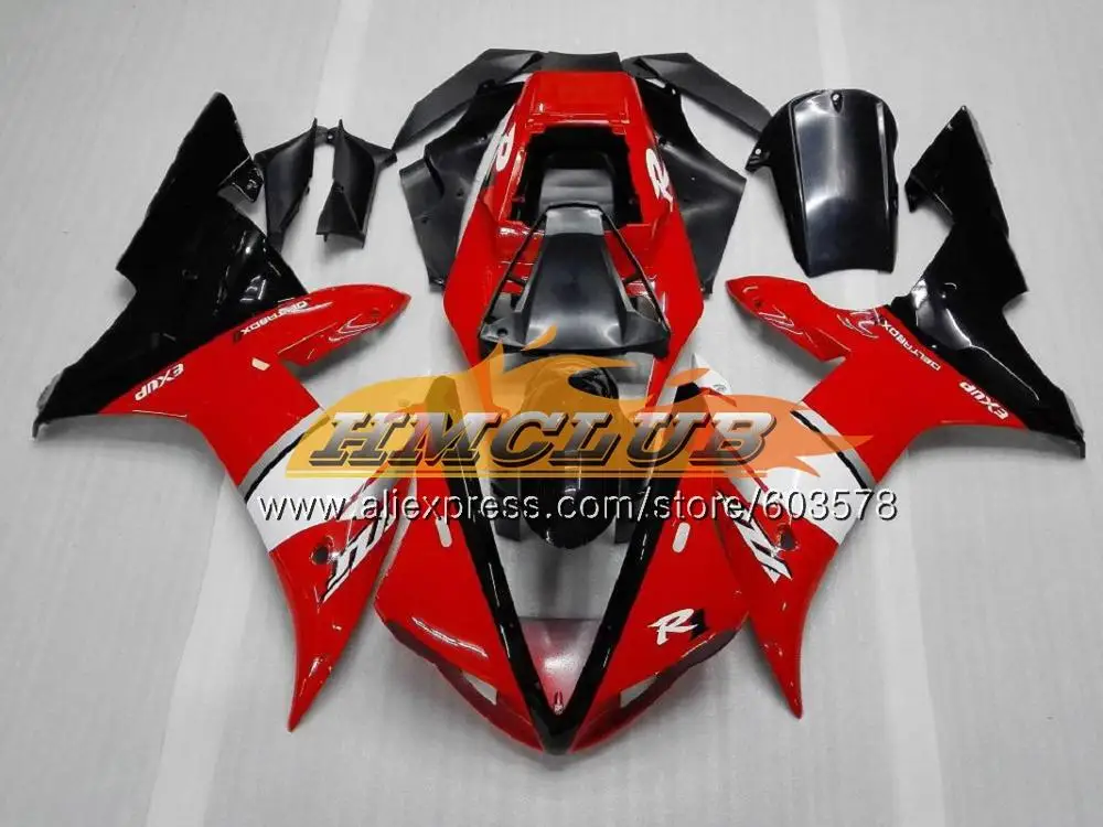 Для кузова Yamaha YZF R 1 YZF 1000 YZF-1000 2002 2003 60CL. 18 YZF R1 02-03 тела YZF1000 YZF-R1 YZFR1 02 03 красный хорошее обтекатель - Цвет: No. 4