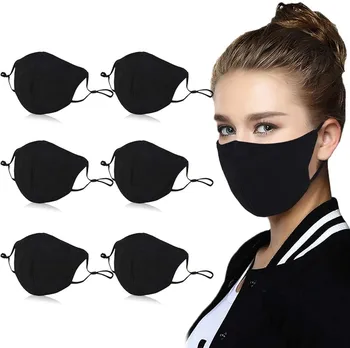 

6pcs Cotton Dustproof Mouth Face Mask Unisex Face Mask Pm2.5 Activated Carbon Washable And Reusable Lot Mascarillas Mascarar