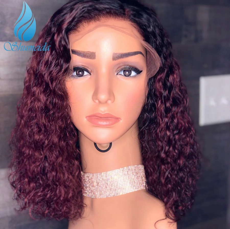 

13*6 Lace Front Wigs with Pre Plucked Brazilian Remy Kinky Curly Human Hair Wigs with Baby Hair 150% Density