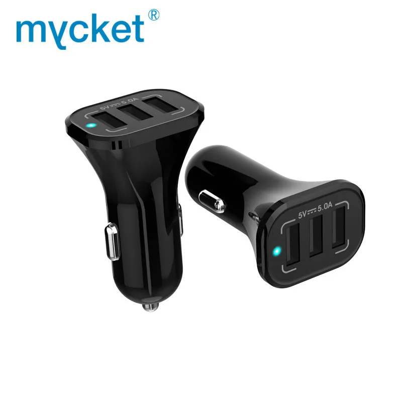 MYCKET 3 USB Автомобильное зарядное устройство Универсальный мини разъем для