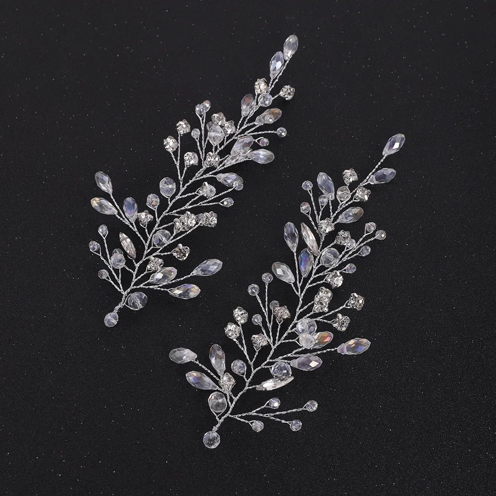 Silver Shine Crystal Rhinestone Headband Women Wedding Hair Accessories