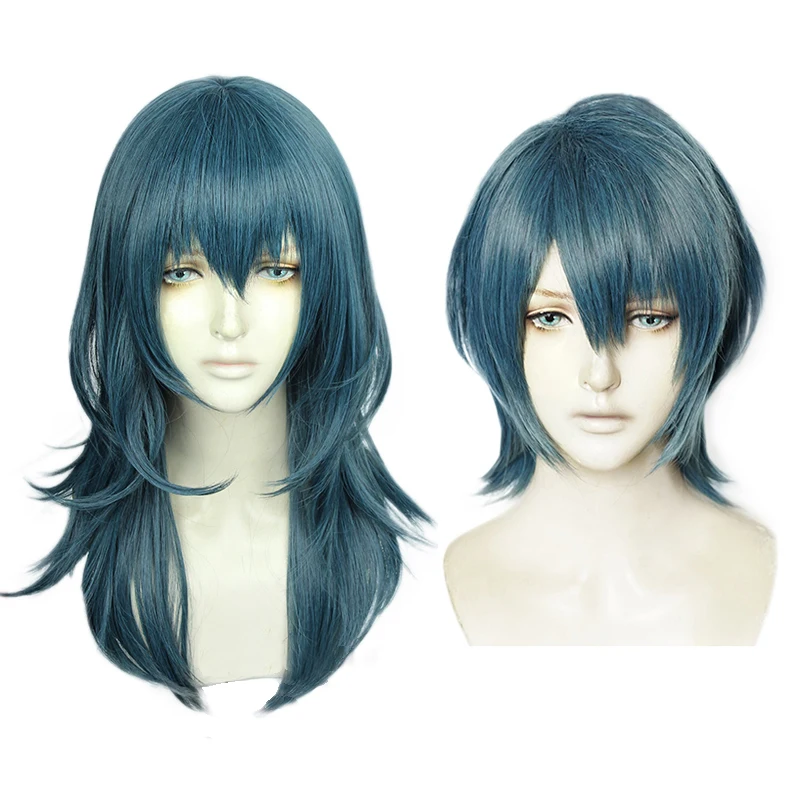 

Fire Emblem: ThreeHouses Byleth Wig Cosplay Costume Heat Resistant Synthetic Hair Men Women Halloween Party Wigs + Wig Cap