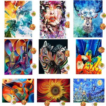 

Diamond Embroidery Abstract Wine Bottle Goblet Diamond Painting Cross Stitch Kits Mosaic Home Decor Craft Gift
