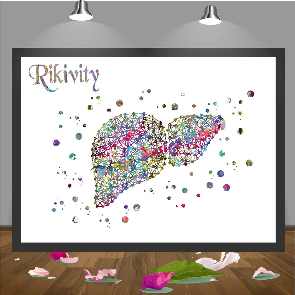 Rikivity оригинальные человеческие анатомический плакат печать холст картина