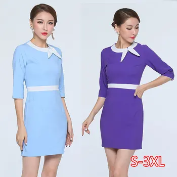 

New Lab Dress Hospital Doctor Nurse Uniform Women Short Sleeve Medical Uniform Attire Beauty Salon Fashion Workwear Uniform