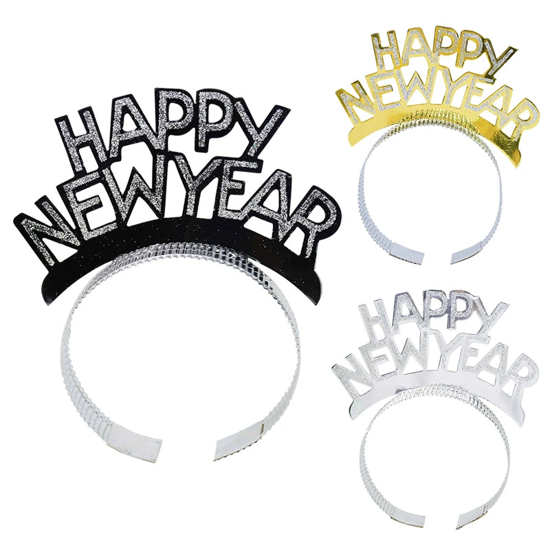 3pcs New Year Decoration Happy New Year Headband Glitter Tiaras Hair  Accessories For New Year Chrismtas Party Favors Kids Gift|Vòng Đội Đầu  Giáng Sinh| - AliExpress