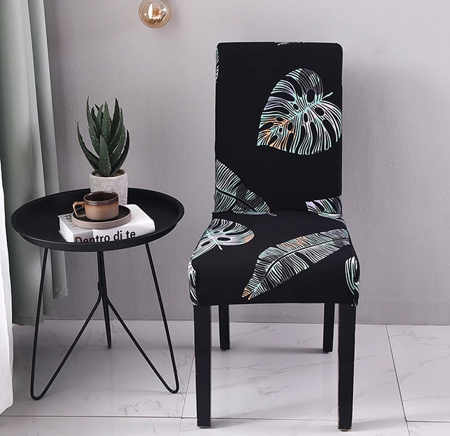 Дизайн печатных чехлы на кресла стрейч сиденье, стул для кормления чехлы протектор Slipcover отель банкетное застолье комната офис стул - Цвет: colour 08